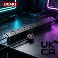 PDU industriel 1U pour montage en rack, 6 prises de type E françaises, disjoncteur 1P, alliage d'aluminium