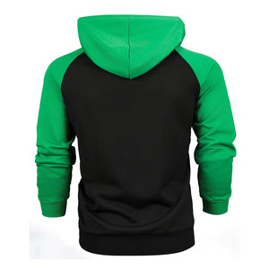 Sudadera Deportiva Casual de Invierno, Felpa de Algodón/Spandex, Color Sólido, Manga Larga, Ligeramente Elástica, con Capucha y Cordón Ajustable, Talla Grande, FORTLEO - Product Image 2