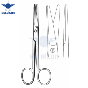 Tijeras Mayo de 14 cm (5½ Pulgadas), Rectas, de Acero Inoxidable, Reutilizables, para Cirugía General y Corte de Tejidos - Product Image 2