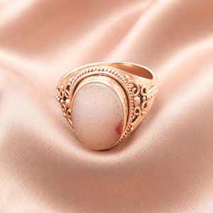 Pink Rose Quartz Druzy <b>Ring</b> 925 Sterling Silver Rose Gold Yellow Gold Plated Handmade Vintage Statement <b>Ring</b> <b>for</b> Unisex <b>Men</b> Her - Product Image 3