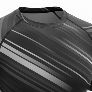 Fournisseur OEM de rash guards d'entraînement, chemises de compression sublimées à marque privée, vêtements de sport MMA, BJJ, jiu-jitsu, grappling pour hommes, femmes et enfants. - Product Image 4