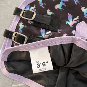 Best Quality <b>Unicorn</b> Design Ideal Miniature Light Weight Turnout Horse Rugs Blanket 100gram Light Weight Polyester Filling - Product Image 4