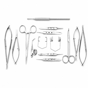 15-Piece Basic Eye Manual Microsurgery Ophthalmic Scissors Surgical Instrument Set Stainless Steel Ophthalmology Surgery Kit CE - Product Image 1
