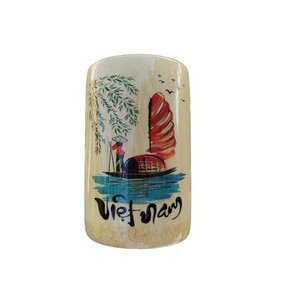 Portaplumas de bambú pintado a mano, clásico, tradicional vietnamita, con motivos de letras, ecológico, para decoración del hogar. - Product Image 3