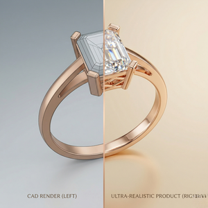 Fine Jewel Four Claw Prong 2CT Emerald Cut VVs1 Moissanite S925 Sterling <b>Silver</b> Signet Wedding Engagement <b>Ring</b> for Women Gift - Product Image 6