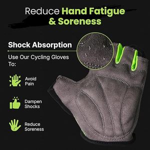 Custom Half Finger Cycling <b>Gloves</b> Breathable Non Slip Riding <b>Gloves</b> Lightweight <b>Grip</b> <b>Gloves</b> for Racing Outdoor - Product Image 3