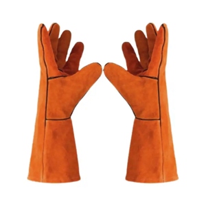 ถุงมือเชื่อมหนังวัวสะท้อนแสงคุณภาพสูง ป้องกันความร้อนและประกายไฟ สำหรับงานอุตสาหกรรมและการใช้งานประจำวัน - Product Image 5