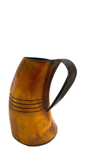Tasse à boire en corne de buffle Viking, faite à la main, polie, forme naturelle, écologique, passe au lave-vaisselle, pour bière et vin, FAIZA CRAFT - Product Image 4