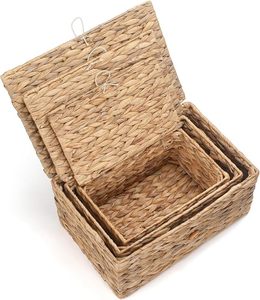 Panier de rangement en osier tressé artisanal de qualité supérieure, écologique, vente en gros, fabricant vietnamien - Product Image 5