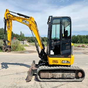 Mini-excavatrice JCB 48Z-1 avec pince hydraulique, poids opérationnel de 10 à 500 lb, excavatrice sur chenilles, godet de 1,15 m, puissance de 120 kW - Product Image 6