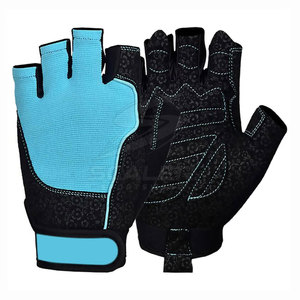 Gants de sport confortables en néoprène à demi-doigts avec fermeture à lacets pour l'entraînement, la musculation et le fitness quotidien - Product Image 3