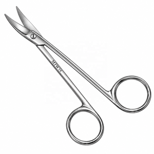 Ciseaux Quinby courbés 12,5 cm en acier inoxydable, ciseaux chirurgicaux, coupe de précision, instrument médical CE ISO 13485 - Product Image 4