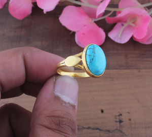 18K Gold Plated 925 Sterling Silver Amethyst Gemstone Classic Party <b>Ring</b> Wholesale Oval Matrix Heart Shoulder <b>Split</b> Shank - Product Image 4