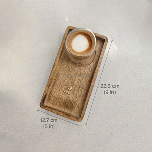 Elegante Bandeja de Madera de la Mejor Calidad, Duradera, Ecológica, para Servir, Decorativa, para Uso en el Hogar y la Cocina, con Diseño Estilizado - Product Image 5
