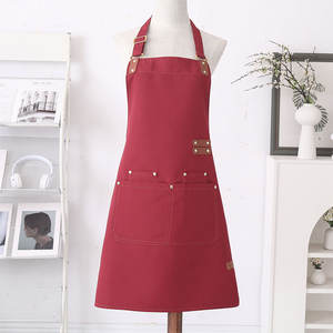Custom Waist <b>Apron</b> Logo High Quality OEM Factory Promotional <b>Waterproof</b> Cotton Reusable Chef Cooking Kitchen <b>Apron</b> for Women - Product Image 6