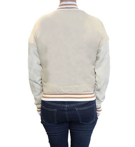 Veste universitaire en laine de haute qualité meilleur cuir basket-ball Baseball Letterman vestes broderie décoration traitement tricoté - Product Image 6