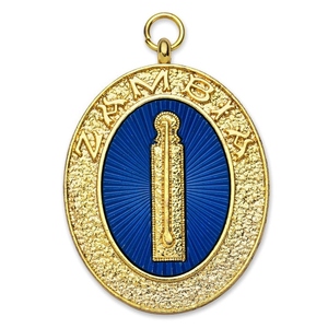 Custom Shriners <b>Masonic</b> Name Badge Gold Chain Jewel Personalized Rank Lodge Name City State Rhinestone Regalia - Product Image 6