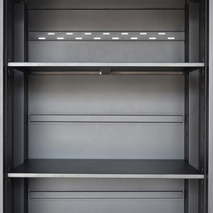 Wholesale <b>Lockable</b> Heavy Duty Matte Black Powder Coated Steel Tool <b>Cabinet</b> 3 Shelves 76cm for Workshop Garage <b>Storage</b> - Product Image 3