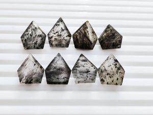 Cuarzo rutilado negro AAA facetado con forma de escudo, piedra preciosa de 17*14 mm, 100% NATURAL, para la fabricación de joyas a precio de mayorista. - Product Image 4