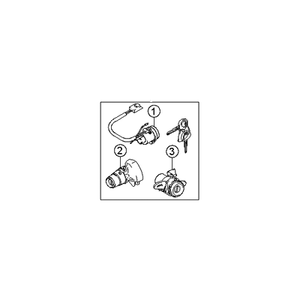 กุญแจรถใหม่ คูเป้ รุ่น 819052C070 พร้อมรีโมทและพวงกุญแจ - Product Image 1