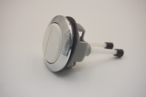 Bouton de chasse d'eau double rond pour toilettes deux pièces, chromé, en plastique ABS, écologique, design traditionnel, garantie 1 an - Product Image 6