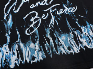 เสื้อยืดโอเวอร์ไซส์แขนสั้นทรงหลวม คอตตอนหนานุ่ม สไตล์สตรีทแวร์ พิมพ์ลายกราฟิก - Product Image 4