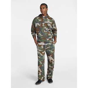 Pantalon de survêtement d'hiver pour femme, imprimé camouflage, taille mi-haute, cordon de serrage, coupe ample, 100% coton, jambe large, fabricant sur mesure, faible MOQ - Product Image 2