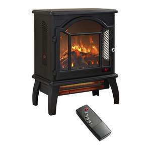 Estufa de chimenea de cuarzo infrarrojo eléctrico de llama 3D de 18 pulgadas con modelo de control remoto D0100H71F92 - Product Image 1