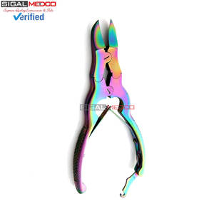 Cortauñas de Podología de Acero Inoxidable de 6 Pulgadas, Color Arcoíris, de Alta Resistencia, para Uñas Gruesas y Micóticas, Tipo Cantilever - Product Image 6