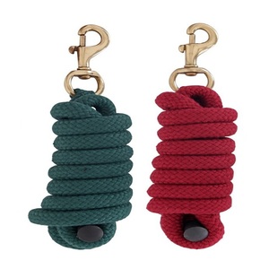 G.K. INTERNATIONAL Corde de trelage pour chevaux en nylon extra doux, 2,10 mètres/7 pieds de long, couleurs assorties, avec crochet de panique en métal zincé - Product Image 5
