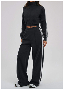 Survêtement pour femmes en velours chaud à capuche, idéal pour la course à pied, le jogging, le sport et les loisirs, disponible en grandes tailles - Product Image 4
