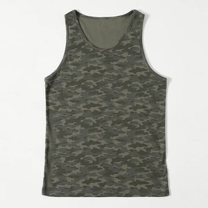 เสื้อกล้ามออกกำลังกายผู้ชายผ้าฝ้ายแห้งเร็วแบบสปอร์ตสั่งทำขายส่งสำหรับฟิตเนส ยิม เพาะกาย - Product Image 6