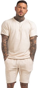 ชุดวอร์มเล่นกีฬาของผู้ชาย,เสื้อยืดแขนสั้นกางเกงขาสั้นชุดวอร์มเล่นกีฬาชุดกีฬา2ชิ้นฤดูร้อน - Product Image 4