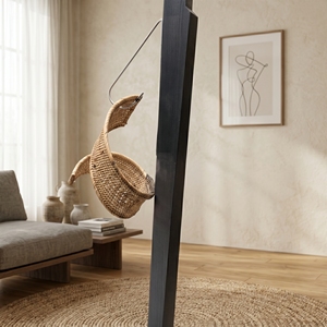Abat-jour suspendu en rotin Lampion, lampe suspendue en spirale tressée, couverture de luminaire en paille faite à la main, lustre en paille de qualité supérieure, décoration de plafond balinaise - Product Image 4