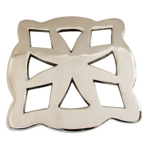 Unique Design Silver Polished Metal Trivet Dining <b>Table</b> <b>Heat</b> <b>Resistant</b> Eco-Friendly Durable 5mm Hot Pot Holder <b>Table</b> <b>Protector</b> - Product Image 1