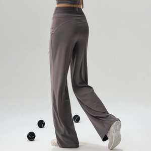 Pantalones Anchos de Mujer con Cordón Ajustable, Bolsillos, Cintura Alta, Elásticos en 4 Direcciones, Pantalones Deportivos Casuales, Pantalones de Yoga - Product Image 3