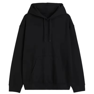 Sweatshirts à capuche pour hommes avec logo personnalisé, style streetwear classique, poche kangourou, épaules tombantes, double couche de polaire, séchage rapide - Product Image 3