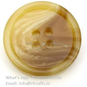 Botón mate marrón Muestra gratis Miles de estilos en stock Botón de resina ABS de costura de 4 agujeros personalizado para ropa - Product Image 1