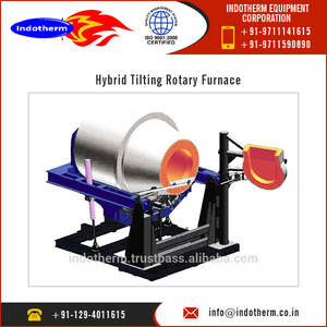 Four de fusion rotatif industriel équipement de basculement de recyclage de ferraille d'aluminium à haute température roulement de moteur nouvel Indotherm - Product Image 2