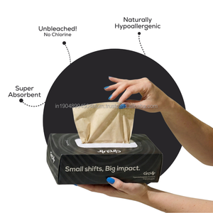 กระดาษเช็ดหน้าแบบพิมพ์ลายความร้อน 2 ชั้น ผลิตจากเยื่อไผ่ บรรจุ 100 แผ่น แบบกล่องนุ่ม สำหรับใช้ในบ้าน รุ่น FT-1 คุณภาพเชื่อถือได้ ขายส่ง - Product Image 2