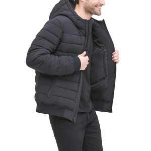 Puffer Jacket Men Custom Outdoor Light Warm Duck Feather Nylon Hooded Down Jacket Winter <b>Bubble</b> <b>Coat</b> Filled Down Puffer Jackets - Product Image 5