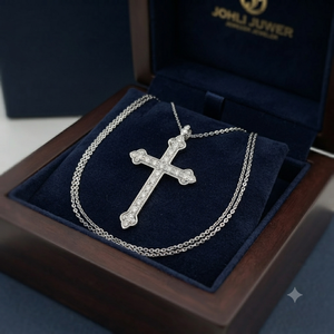 Trendy Minimalist Jewelry 14K <b>Solid</b> <b>Gold</b> Iced Jesus Cross <b>Pendant</b> Necklace Custom Natural Diamond Christian Religious Fine Charm - Product Image 6