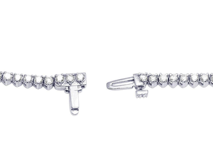 Collier tennis en moissanite, aspect diamant étincelant, chaîne à pierres rondes, bijou élégant et luxueux pour femmes et hommes, cadeau raffiné - Product Image 3