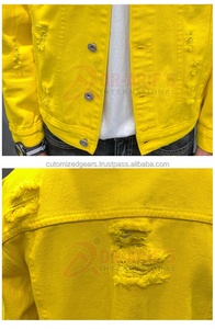 Nouveau style vintage pour hommes, veste streetwear en denim décontractée à la mode, bombardier décontracté hip hop brodé pour le printemps - Product Image 3