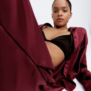 Peignoirs de détente en satin 100 % coton respirant pour femme, colorés, imprimés sur mesure, à manches longues, pleine longueur, épais, pour femme - Product Image 4