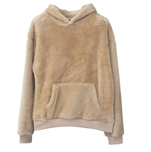 Men's Casual Winter <b>Jumper</b> <b>Pullover</b> Double-Sided Wool Fleece Hoodie with O-Neck Pocket Regular Fit Anti-Shrink Warm Sweatshirt - Product Image 3