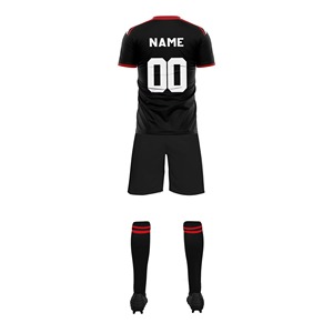 Maillot de football court léger personnalisé OEM, couleurs sublimées, respirant, antibactérien, pour adultes, uniforme d'entraînement de football - Product Image 2