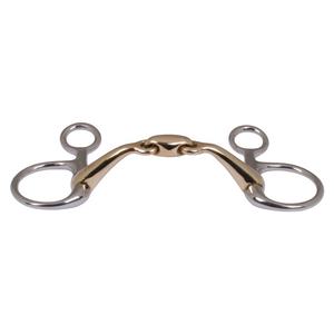 Baucher Bit Bouche de cuprium à double articulation avec joues de lien Tolt avec tiges courbées Mèches de cheval Produits de vente chauds 2025 - Product Image 6