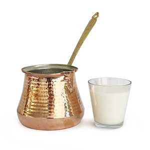 กาต้มกาแฟทองแดงสีแดงอนาโตเลีย รุ่นทูร์นา แบบตีลาย ความจุ 540-1 ลิตร ทำด้วยมือ ดีไซน์ทันสมัย ทนความร้อน พร้อมฉนวนกันความร้อน - Product Image 6