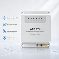 Traceur GPS Véhicule 4G Haute Précision A12 RTK GNSS Récepteur Double Antenne Terminal de Positionnement IP67 -35~80°C pour Flotte